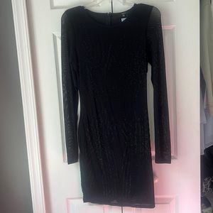 Black Diamond Embroidered Dress